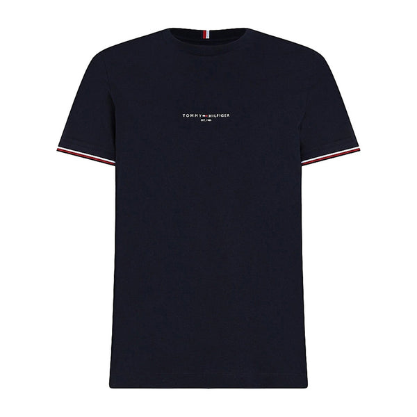 Tommy Hilfiger T - shirt T - shirt Uomo logo tipped girocollo Blu - Francavilla Moda